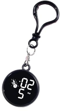 AWJUWHBJ Reloj de pulsera electrónico LED con visualización de fecha, reloj electrónico colgante con llavero, reloj de bolsillo, reloj digital de bolsillo para hombre