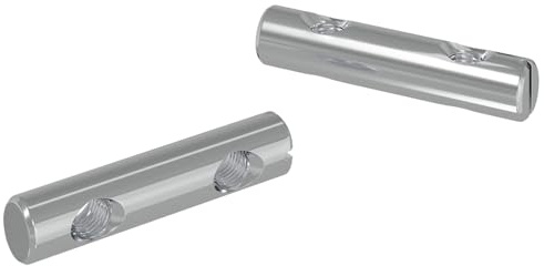 vidaXL Muttern 2 st Zinkbelagd 60 x 12 mm Järn