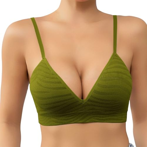 Genérico Push up Sujetador - Sujetador Tipo Camiseta de Copa Profunda sin Forro sin Aros ni Costuras con Soporte para Figura Completa y Comodidad para Uso Diario