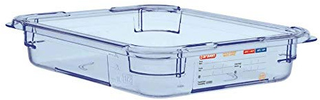 Araven ABS (BPA Free) Blue Container - GN 1/2 65mm