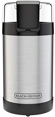 Black & Decker CBG110SC Easy Touch Electric Smartgrind Coffee & Spice Grinder, Black
