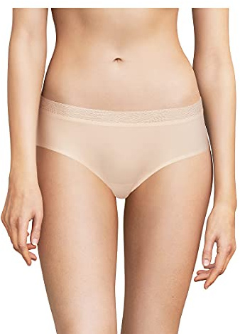 Chantelle Women's, SOFTSTRETCH, Hipster Lace , Women's invisible lingerie, Beige Dore, One Size