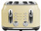 Rangemaster RMCL4S201CM Classic Cream 2.1kW 4 Slice Toaster with Defrost, Cancel & Reheat Functions, Removable Crumb Tray & 6 Power Levels with 2 Year Guarantee