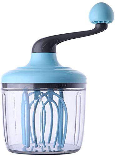 Frusta per uova e separatori Frullatore per frusta a mano in plastica per uso domestico - Strumento versatile per frullino per uova, montalatte, agitatore a spinta - Utensile da cucina per frullare