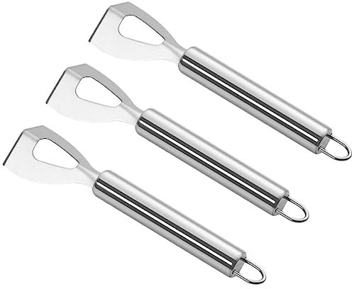 Kichvoe 3 Piezas para Queso Cortador De Queso Parmesano para Untar Queso Cuchillo Cortador De Queso Cortadora De Queso De Mano Cortaquesos Familiar Acero Inoxidable Suministros De Cocina