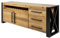 riess-ambiente.de Massivholz Sideboard Thor 195cm Vintage braun Pinie recycelt Industrial