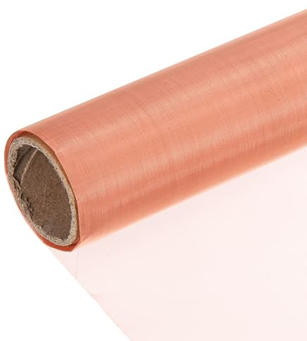 QUARKZMAN 100 Mesh Rent Koppar Mesh Skärmrulle, 12 tum x 118 tum Vävd Metallnät Skärm för Tät Filter Trädgård Och Hem Fönster Skydd Stickat Tyg Guld