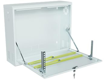 Stalflex CCTV Server Netzwerkschrank 19 Zoll 3U - Serverschrank Hergestellt aus hochbelastbarem Metall - Computer- & Server-Racks - Netzwerk Kabinett mit Abschließbarem Gehäuse