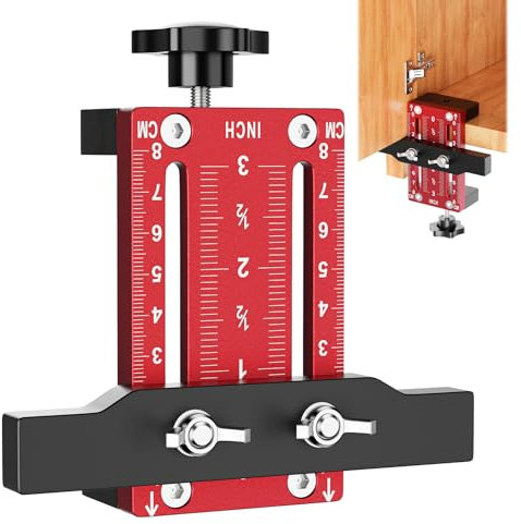 Positionneur d'installation de porte d'armoire, outil de positionnement de porte d'armoire, outil de positionnement de porte d'armoire, en alliage d'aluminium, gabarit polyvalent pour le travail du