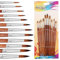 Giantree 12 Stück Aquarellpinsel Set, Acryl Pinsel Set, Künstlerpinsel für Acrylfarben Nylon Pinsels Runde Spitze Pinsels Synthetik Pinsel für Anfänger Künstler Erwachsene Kinder(Runder Kopf)
