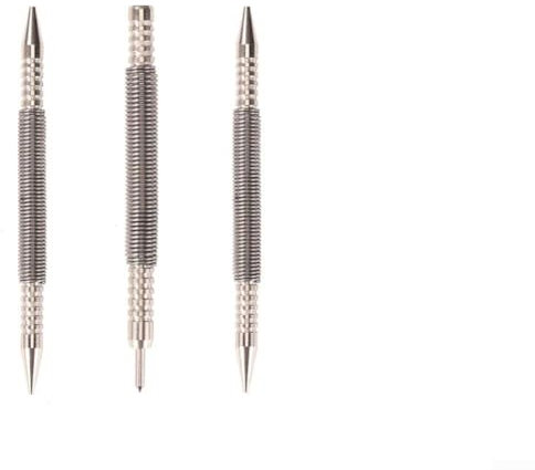 Set di chiodi senza martello con meccanismo a molla per marcatura del foro centrale (C)