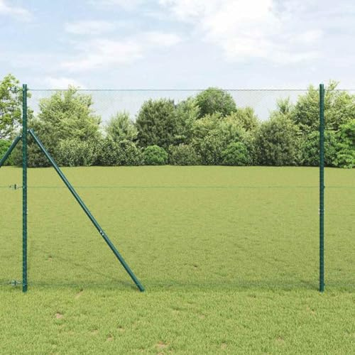 Genérico Poste de Valla Verde 25 x 1,5 m (Malla de 13 mm) Acero,Bricolaje,Vallas de jardín,Paneles de Vallas,3352684