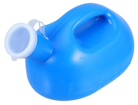 VINTORKY Orinatoio Maschile Portatile in Plastica con Grande Capacità e Coperchio, Bottiglia di Urina da Viaggio, Adatto per Esterni e Sanitario
