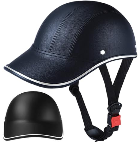 Ginwrek Caschi per Adulti Casco da Bici Casco di Sicurezza per Bicicletta con Cinturino Regolabile da Scooter antisole caschi da Sci Baseball Pattinaggio per Adulti Uomo Donna Nero