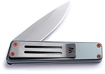 Whitby Pocket Knife, 2.5 Mint Stainless Steel Folding Knives Titanium Grey Finish, Stylish High Performance, Non Locking EDC Blade, Portable for Camping Hiking Backpacking
