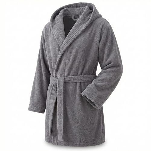 Top Towel - Elegant - Albornoz Mujer y Hombre 100% Algodón, 500 g/m² - Opción con Capucha o Sin Capucha - Suave y Absorbente para Ducha, Spa y Piscina