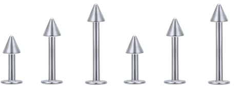 Decentraland 6 PCS Silvery 6/8/10mm Surgical Steel/Snake Bite Jewelry For Women Nostril Piercing Jewelry 16g Cartilage Cartilage Earring/Helix Earrings/lip Piercing