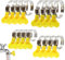 16 Pcs/20Pcs Hose Clips Set Stainless Steel Tightening Pipe Clips Adjustable Pipe Clips Worm Drive Clamps Assortment Kit for Securing Home Gas Flexible Connections (4 Size)