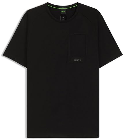 BOSS Men's Tee Urban Tech T-Shirt, 001black, 3XL