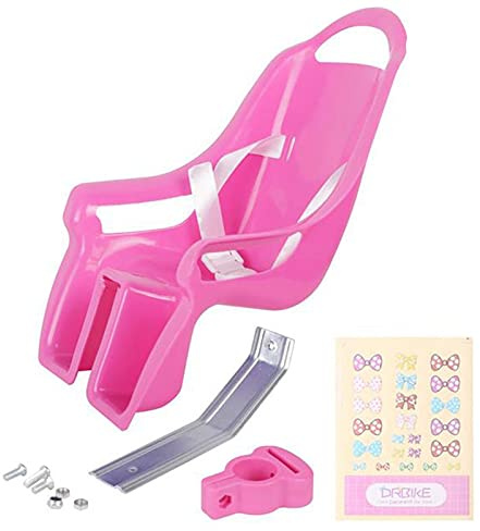 Universal Doll Bike Seat med KlistermäRken DIY Decal Kids Bike Accessories, Rosa