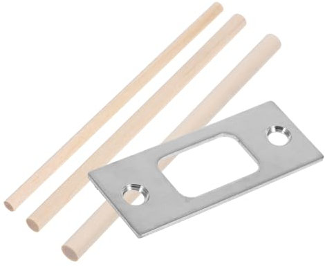 Operitacx 1 Ensemble Boulon De Porte à Double Acier Frapper Plaque De Grève Assiettes D'attaquant De Porte Loquet Gâche De Porte Longue Verrou De Porte Serrure Porte Serrure De Porte En Bois