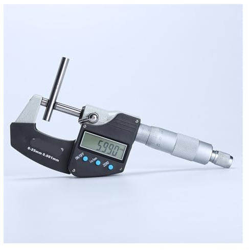 Micrómetro digital de 0-25 mm for exteriores, herramienta de medición de 0,001 mm