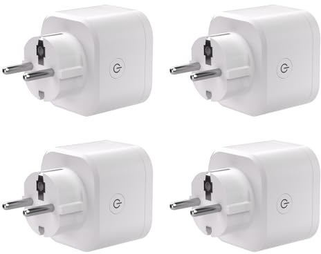 SONOFF S61s Presa Intelligente WiFi 16A/3840W – Controllo Remoto e Vocale, Timer, Monitoraggio Energetico – Compatibile con Alexa, Google, Apple Home, SmartThings e Matter (Confezione da 4)