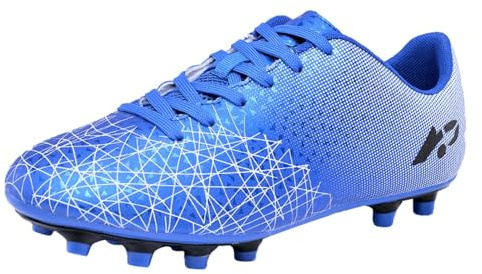 Generisch 2026 Scarpe da calcio outdoor per pavimento solido per bambini, scarpe da calcio sportive per ragazzi ragazze che allenano per bambini grandi, Blu, 38.5 EU