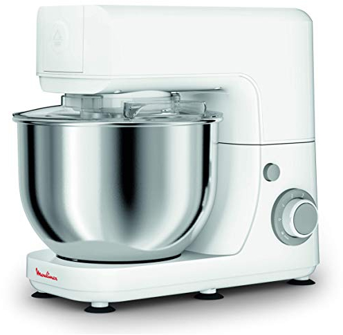 MOULINEX ROBOT PATISSIER ESSENTIAL Robot multifonction 800W 6 vitesses Bol Inox 4,8L Kit Pâtisserie Fouet Pétrin Batteur QA150110