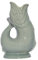Gluckigluck Karaffe Original Gluggle Jug – das glucksende Original! Wasserkaraffe Fisch Vase Keramikkrug in Fisch-Form | 1,3 L | Sage