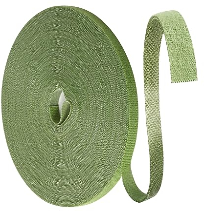 25M Brida para Plantas de Cinta, Sujeción para Plantas Adhesivo, Cable Sujeta Plantas Bridas para Cables para Viña, Tomates, Frutas y Flores, Arreglo de Cableado Doméstico, 10MM