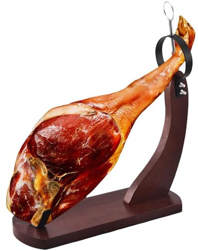 Mimoqk Ham Rack, Ham Holder for Carving - Ham Slicer for Spanish Hams | Kitchen Stand with Non-Slip Cushion, Stable and Ham Holder