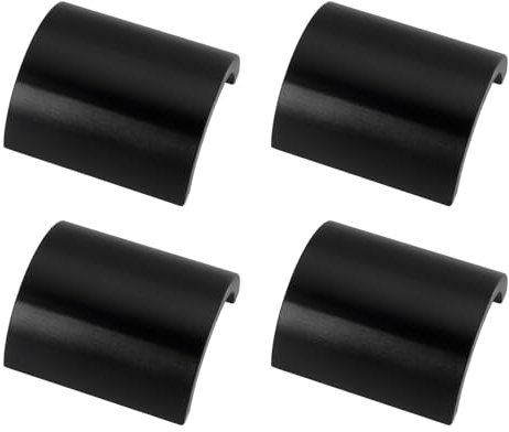 VGOL 1 Par Reductores de Manillar de 1 1/8 Pulgadas (28mm) A 7/8 Pulgadas (22mm) para Manillar de Bicicleta de Montaña Espaciadores de Manillar de 7/8 Pulgadas Cuñas de Conversión de Abrazadera Negro