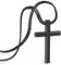 SERASAR Edelstahl Halskette Herren mit Anhänger schwarz Panzerkette Geschenk für Gothic Kette Emo Schmuck Box Kommunion Silver Chain Men