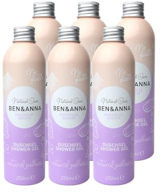 Ben & Anna - Duschgel Magnolia - 1er Pack - Shower Gel - Naturkosmetik, Vegan, Ohne Plasik, Alu Dose (6)
