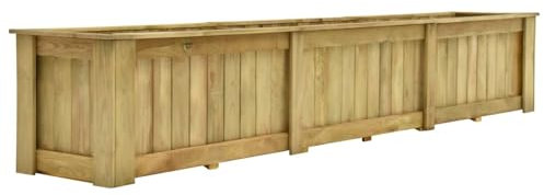 Xichuzi Arriate, Mesa De Cultivo, Huerto Domestico, Cultivo De Plantas Aromaticas, Arriate De Jardín, de Madera de Pino impregnada 291x50x50 cm