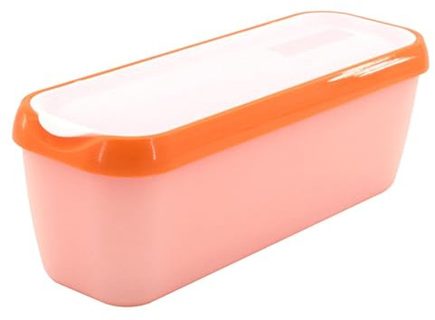 Contenedor De Hielo: Bañera De Almacenamiento Con Una Textura Mate, Recipiente De Helado Que No Es De Ventaja | 320 Ml De Congelador Rectangular, Bañera De Almacenamiento Engrosado Congelador Apilable