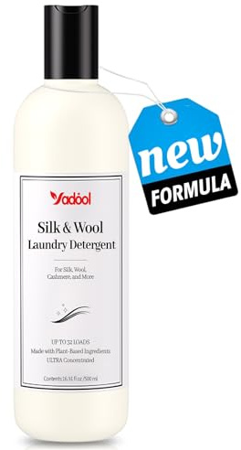 Silk & Wool Laundry Detergent, Cashmere Detergent, Double Concentrated Cashmere Shampoo, Compatible With Silk, Wool, Cashmere Delicate Wash, Soft And Comfortable - 16.91 Fl Oz