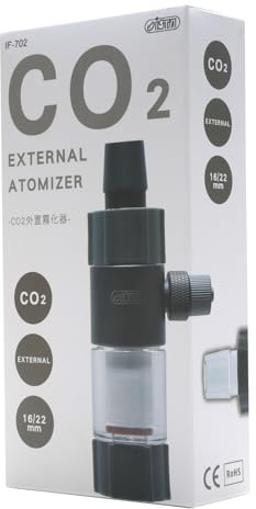 Finest-Filters CO₂ External Atomizer Diffuser for Planted Aquariums – High-Efficiency Inline CO2 Dissolution – Compatible with Canister Filter Outflow Tubing – 12/16mm or 16/22mm Options (16/22mm)