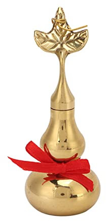 Hztyyier Brass Gourd for Feng Shui, 1.3 x 1.3 x 3.1in Brass Wu Lou Figurine Home Garden Decor Health Prosperity for Good Luck Fortune