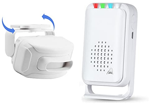 Uppfartslarm trådlös utomhus väderbeständig rörelsesensor varning dörrklocka för företag butik kontor välkommen surrmonitor kommersiell dörringång varning vårdgivare påminnelse för äldre