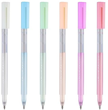 Bewudy Schnell trocknender Klebestift, Flüssiger Glue Pen, Scrapbook Klebestifte Kinder für Scrapbooking Papierhandwerk Handgefertigte Flüssiger Klebestift Feiner Flüssiger Klebestift für Hause Schule