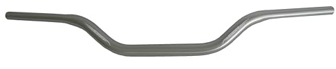 Manubrio Accossato Silver per Yamaha MT09, Piega Bassa, in alluminio, diametro 28,5 mm