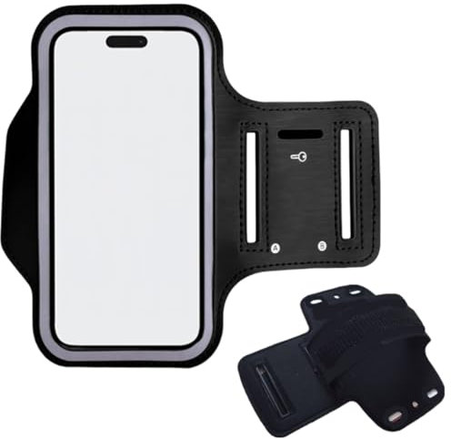 XPEX Brassard de sport, étui de téléphone, brassard de course avec poche pour écouteurs, brassard de téléphone étanche pour tous les smartphones