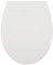 ISOISL WC-Sitz Oval mit Schnellverschluss Funktion und Absenkautomatik, Einfache Reinigung, Abnehmbarer Klodeckel Klobrille mit Quick-Release-Funktion, Einfache Montage (Weiß)