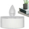 Candele votive a LED a energia solare, senza fiamma, con luce tremolante, finta candela votiva a LED, ricaricabile per esterni, per cortile, sentiero