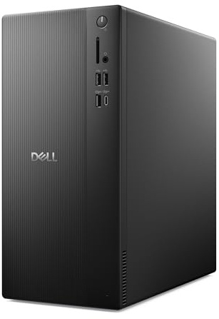 Dell Tower Desktop ECT1250 - Intel Core Ultra 7-265 Processor, UHD Graphics, 16GB Memory, 1TB M.2 SSD, 3.0 SD Card Reader, Wired Keyboard and Mouse, Windows 11 Pro, Basic Onsite Service