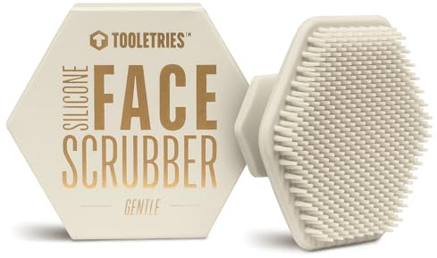 TOOLETRIES Silicone Face Scrubber, Facial Cleansing Brush - Sand