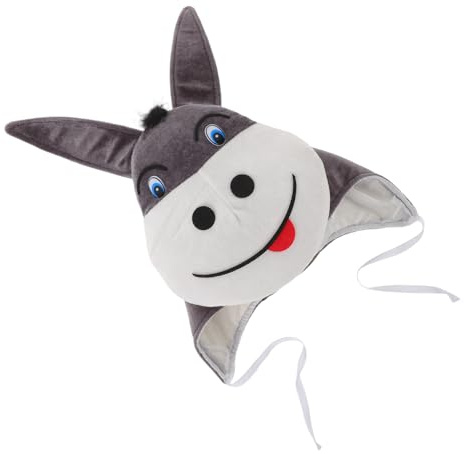 VILLFUL Plush Donkey Costume Hat Djurmössa Cosplay Vuxna Tonåringar Fest Jul Halloween Fotorekvist