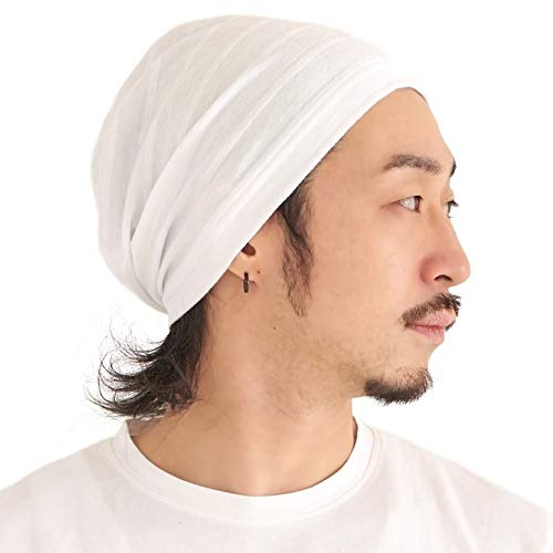 CHARM Chapeau Homme en 100% Coton Leger, Blanc M